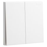 乐鱼开关插座 淳逸 玉兰白 二位双控开关 二开双控 10AX