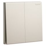 乐鱼开关插座 淳逸 米兰金 二位双控开关 二开双控 10AX