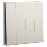 乐鱼开关插座 淳逸 米兰金 四位双控开关 四开双控 10AX