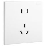 乐鱼开关插座 淳逸 玉兰白 连体二三插座 五孔插座 10A